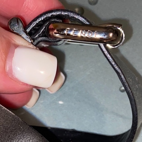 FENDI Leather Platform Ankle Wrap Stilettos Sz 37 - Picture 8 of 13